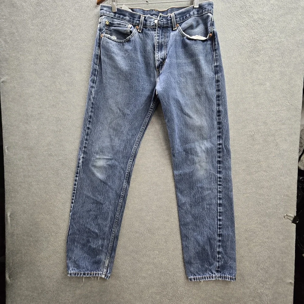 Levi's 505 Men Jeans 34X34 Blue‎ Denim Straight 30
